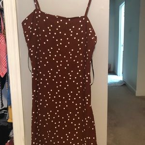 forever 21 bodycon style dress with polka dots